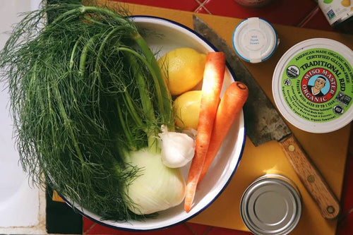 Cooking A Greek Recipe.