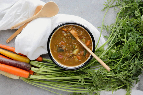 Easy Vegan Lentil Soup.