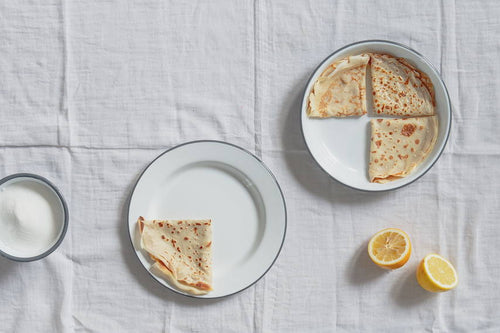 Prepping Pancakes.