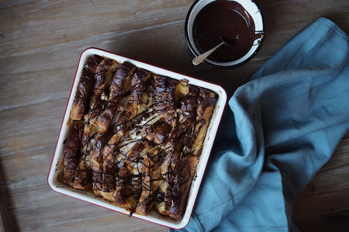 S’mores Bread and Butter Pudding in the new Square Bake Tray.