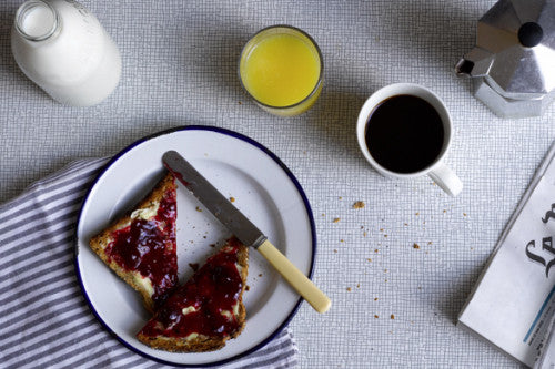 BLACKBERRY AND BAY LEAF JAM.