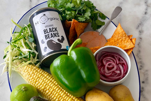 Mr Organic : Mexican-Inspired Crispy Smashed Potato Salad.